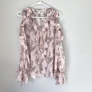 Krazy Kat cold shoulder blouse, size large